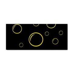 Yellow Bubbles Hand Towel