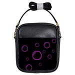 Purple bubbles  Girls Sling Bags Front