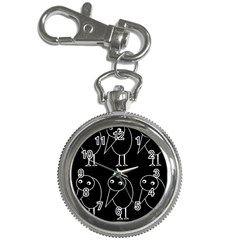 Black And White Birds Key Chain Watches by Valentinaart