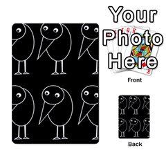 Black And White Birds Multi-purpose Cards (rectangle)  by Valentinaart