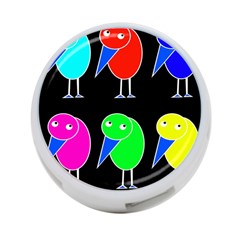 Colorful Birds 4-port Usb Hub (two Sides) 