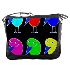 Colorful Birds Messenger Bags