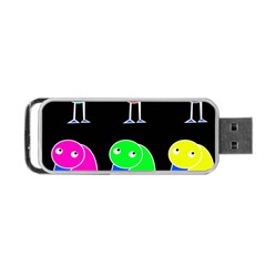 Colorful Birds Portable Usb Flash (one Side) by Valentinaart