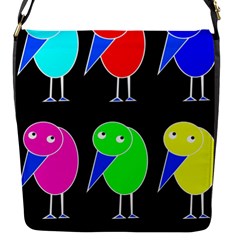 Colorful Birds Flap Messenger Bag (s)