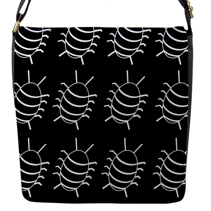 Bugs pattern Flap Messenger Bag (S)