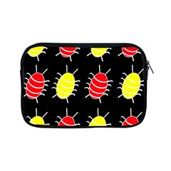 Red And Yellow Bugs Pattern Apple Ipad Mini Zipper Cases by Valentinaart
