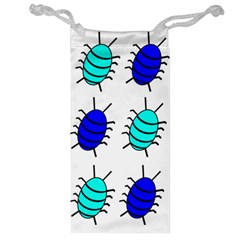 Blue Bugs Jewelry Bags by Valentinaart