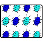 Blue bugs Double Sided Fleece Blanket (Medium)  58.8 x47.4  Blanket Front