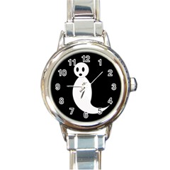 Ghost Round Italian Charm Watch by Valentinaart