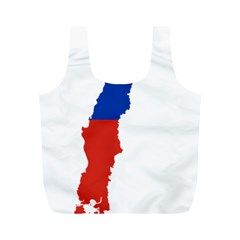 Flag Map Of Chile  Full Print Recycle Bags (m)  by abbeyz71