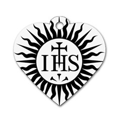 Society Of Jesus Logo (jesuits) Dog Tag Heart (one Side) by abbeyz71