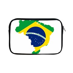 Flag Map Of Brazil  Apple Ipad Mini Zipper Cases by abbeyz71