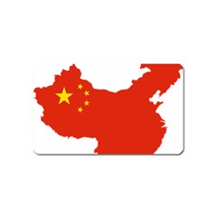 Flag Map Of China Magnet (name Card) by abbeyz71