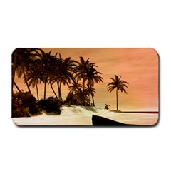 Wonderful Sunset Over The Beach, Tropcal Island Medium Bar Mats by FantasyWorld7