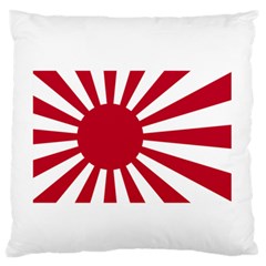 Ensign Of The Imperial Japanese Navy And The Japan Maritime Self Defense Force Large Flano Cushion Case (one Side) by abbeyz71