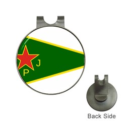 Flag Of The Women s Protection Units Hat Clips With Golf Markers by abbeyz71
