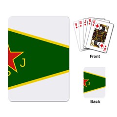 Flag Of The Women s Protection Units Playing Card by abbeyz71