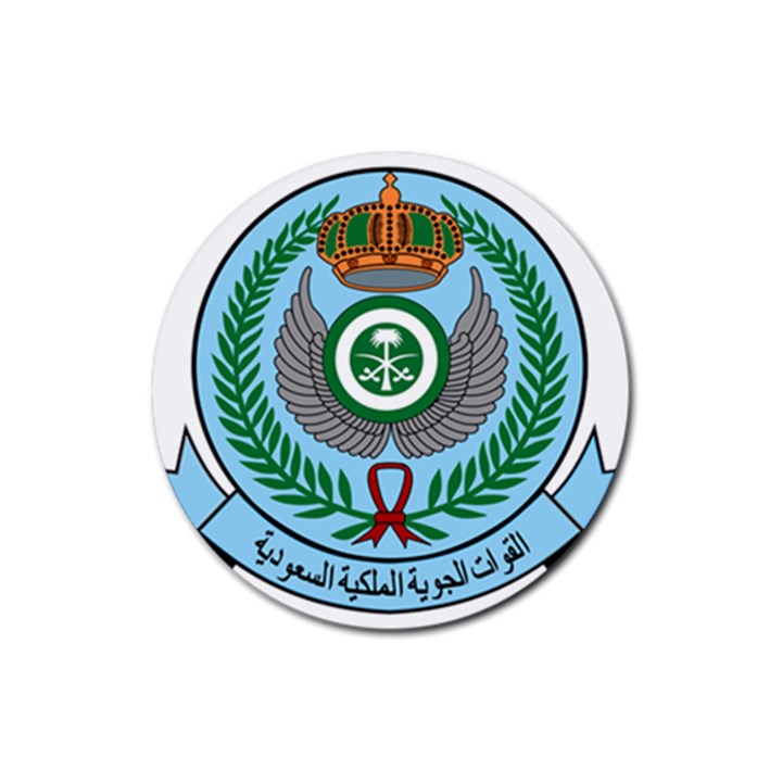 Emblem Of The Royal Saudi Air Force  Rubber Coaster (Round) 