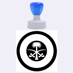 Roundel Of The Royal Saudi Air Force Rubber Round Stamps (large)