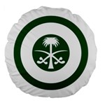 Roundel Of The Royal Saudi Air Force Large 18  Premium Round Cushions Back