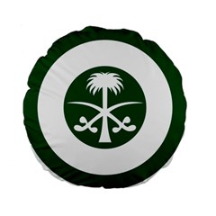 Roundel Of The Royal Saudi Air Force Standard 15  Premium Flano Round Cushions by abbeyz71