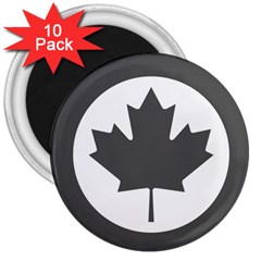 Low Visibility Roundel Of The Royal Canadian Air Force 3  Magnets (10 Pack)  by abbeyz71