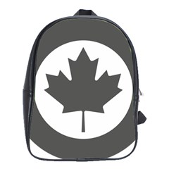 Low Visibility Roundel Of The Royal Canadian Air Force School Bags(large)  by abbeyz71