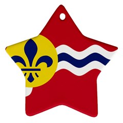 Flag Of St Star Ornament (two Sides) 