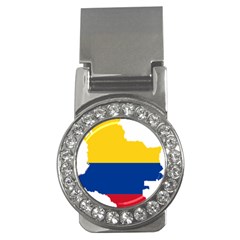 Flag Map Of Colombia Money Clips (cz)  by abbeyz71