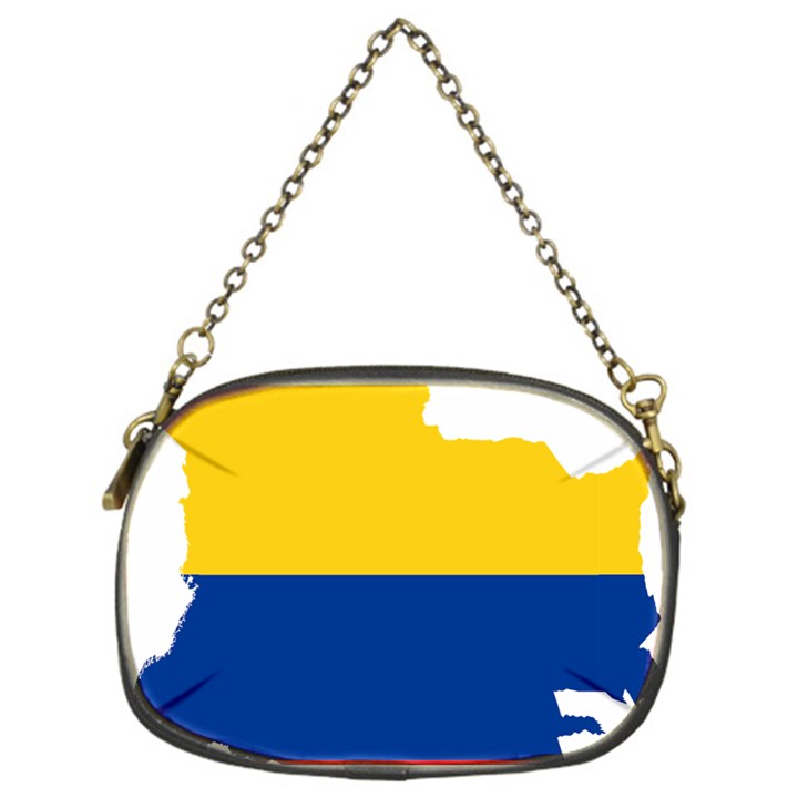 Flag Map Of Colombia Chain Purses (One Side) 