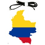 Flag Map Of Colombia Shoulder Sling Bags Front