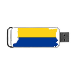 Flag Map Of Colombia Portable Usb Flash (one Side) by abbeyz71