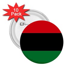 Pan African Flag  2 25  Buttons (10 Pack) 