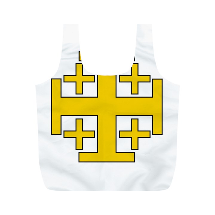 Jerusalem Cross Full Print Recycle Bags (M) 