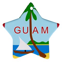 Seal Of Guam Star Ornament (two Sides) 