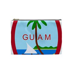 Seal Of Guam Cosmetic Bag (medium)  by abbeyz71