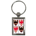 Coat of Arms of Trentino-Alto Adige Sudtirol Region of Italy Key Chains (Rectangle)  Front