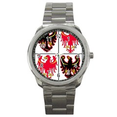 Coat of Arms of Trentino-Alto Adige Sudtirol Region of Italy Sport Metal Watch