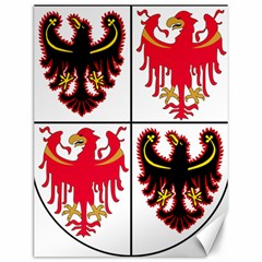 Coat of Arms of Trentino-Alto Adige Sudtirol Region of Italy Canvas 12  x 16  