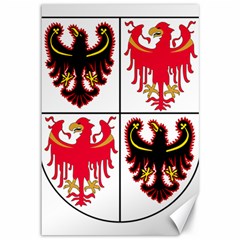 Coat of Arms of Trentino-Alto Adige Sudtirol Region of Italy Canvas 12  x 18  