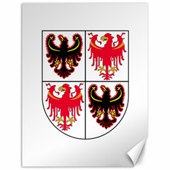 Coat of Arms of Trentino-Alto Adige Sudtirol Region of Italy Canvas 18  x 24  