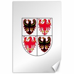 Coat of Arms of Trentino-Alto Adige Sudtirol Region of Italy Canvas 20  x 30  