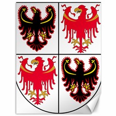 Coat of Arms of Trentino-Alto Adige Sudtirol Region of Italy Canvas 36  x 48  