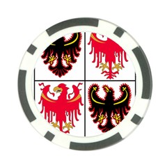 Coat of Arms of Trentino-Alto Adige Sudtirol Region of Italy Poker Chip Card Guards