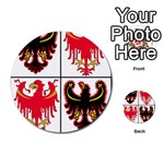 Coat of Arms of Trentino-Alto Adige Sudtirol Region of Italy Multi-purpose Cards (Round)  Front 54