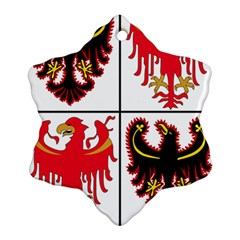 Coat of Arms of Trentino-Alto Adige Sudtirol Region of Italy Snowflake Ornament (2-Side)