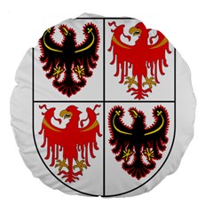 Coat of Arms of Trentino-Alto Adige Sudtirol Region of Italy Large 18  Premium Round Cushions