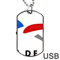 Logo Of The French Air Force  Dog Tag Usb Flash (two Sides)  by abbeyz71