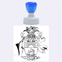 Coat Of Arms Of The Bahamas Rubber Round Stamps (large)