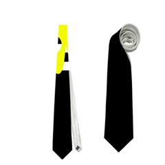 Yellow Abstraction Neckties (one Side)  by Valentinaart
